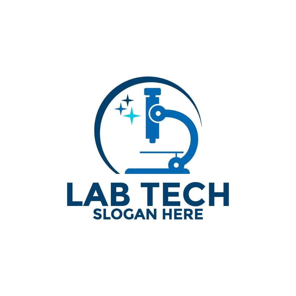 microscope-lab-logo-icon-medical-laboratory-observer-logo-design-template-vector